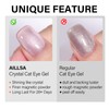 AILLSA Cat Eye Gel Nail Polish Purple Crystal Glitter Gel