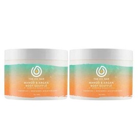 Peaches & Cream Scented Mango & Argan Body Souffle - 2 x 8 oz Jars