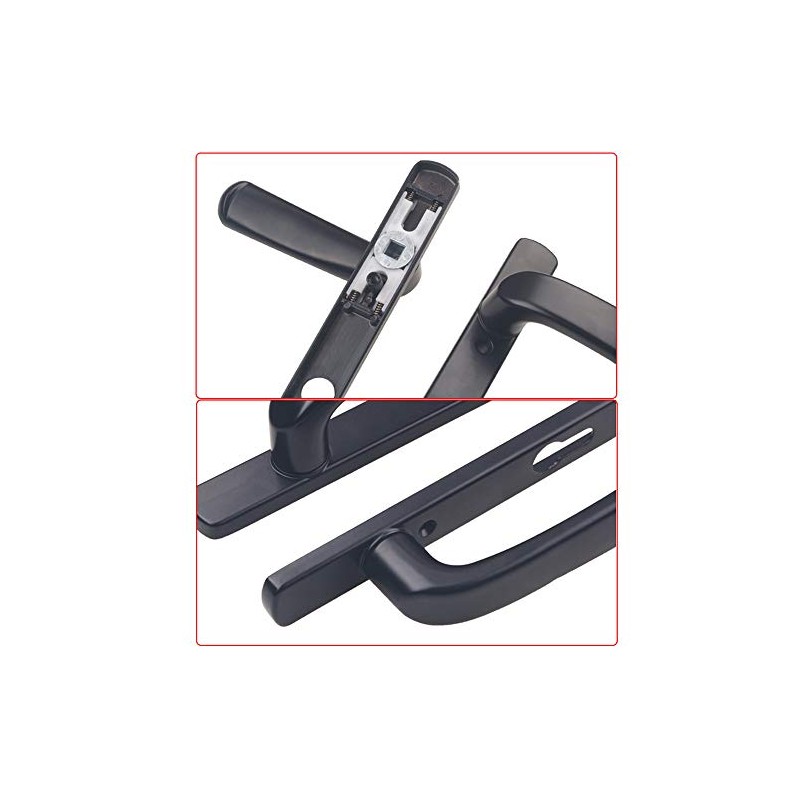 UPVC Lever Sprung Door Handle Set, 92PZ / 85 PZ