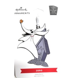 Nightmare Before Christmas Zero Enamel Flat Metal Ornament
