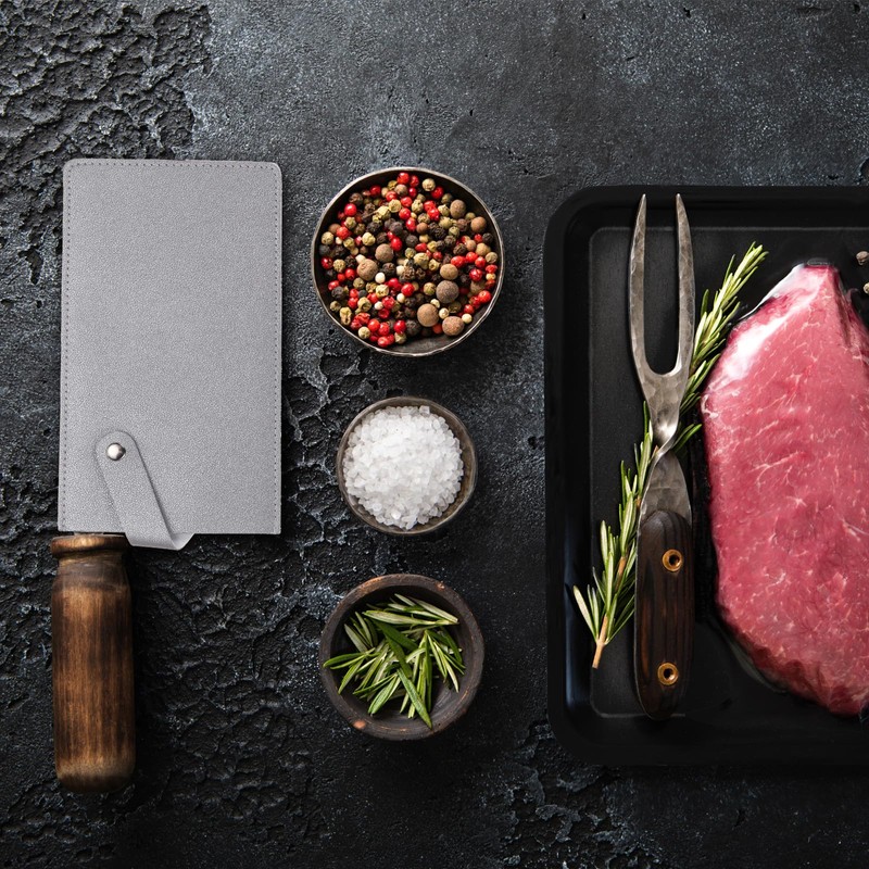 PATIKIL PU Leather Knife Meat Cleaver Sheath, Waterproof Chef Knife