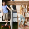 Step Stool Foldable, Wooden Step Stool with Non-Slip Rubber Stepping