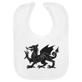 Azeeda 'Welsh Dragon' Soft Cotton Baby Bib (BI00061818)