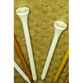 Kemper Golf Tees Flytee, ZeroFriction, Biotee, Classic Cup & Epoch-30/15 tees - 3 1/4", White, Classic Cup