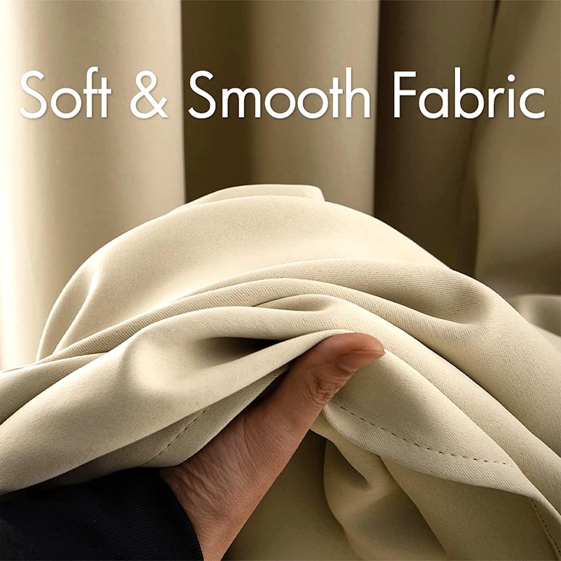 MIULEE Blackout Curtains for Bedroom Living Room Thermal Insulated Room