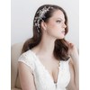 Crystal Wedding Freshwater Pearl Hair Side Clip Wedding Bridal Floral