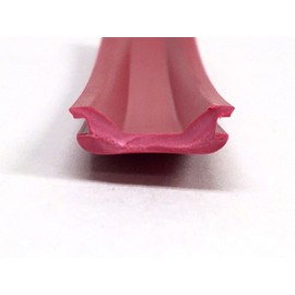 LPC Red RV Camper Trailer Thick Vinyl 3/4" x 24' Insert Trim Mold Flexible Screw Cover