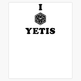 I Crit Yetis Bumper Sticker Window Water Bottle Decal 5"