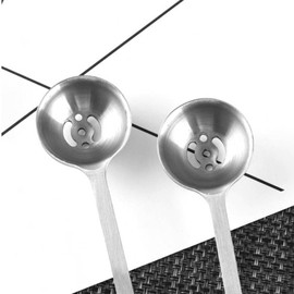 Stainless Steel Olive Spoon,Olive Strainer Spoon Serving Spoon Long Handle Olive Scoop Jam Slotted Spoon with Drain Hole, Cooking Spoons, Cooking Spoons