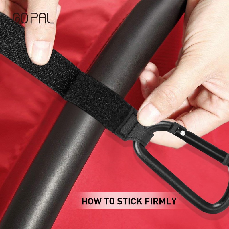 6 Pack Stroller Hooks for Bags, Baby Stroller Clips and