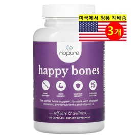 NB Pure Happy Bones Calcium 400mg Happy Bones, 3 units, 120 tablets / NB Pure 해피 본즈 칼슘 400mg Happy Bones, 3개, 120정