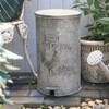 Rustic Farmhouse Decor Trash Can with Lid and Pedal Retro