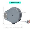 Retractable Clothesline - Heavy Duty Laundry Line with 12 Wood
