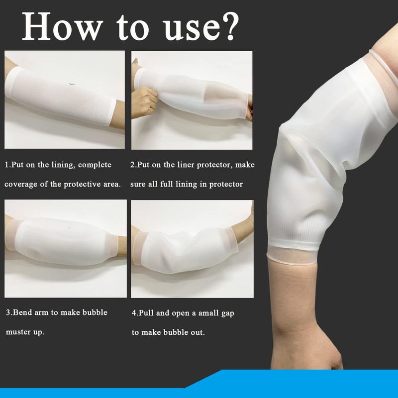 Waterproof PICC line Protector Bandage Cover for Chemotherapy Shower, Elbow