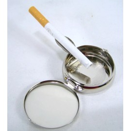 Ashtray Small Red White & Blue Pocket USA Patriotic Flip Top American Flag
