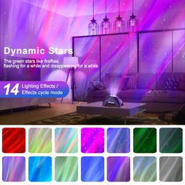 CIMELR Star Projector, Galaxy Light Projector for Bedroom Night Lights Aurora Projector for Kids Adults Bluetooth Speaker Living Room Decor