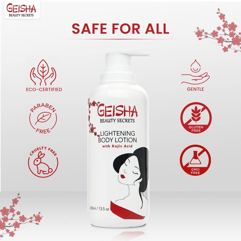 Geisha Kojic Acid Skin Brightening Body Lotion - 13.5 fl
