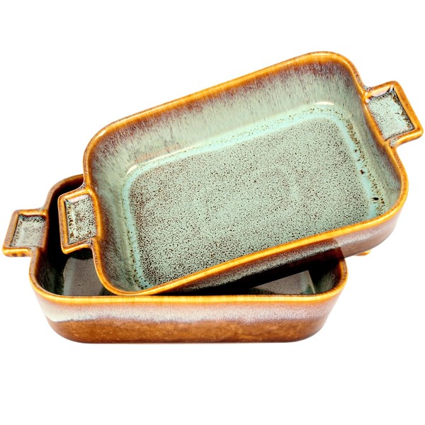 jinsongdafa Rectangular 8 x 6 Casserole Dish, 23.7 oz Ceramic