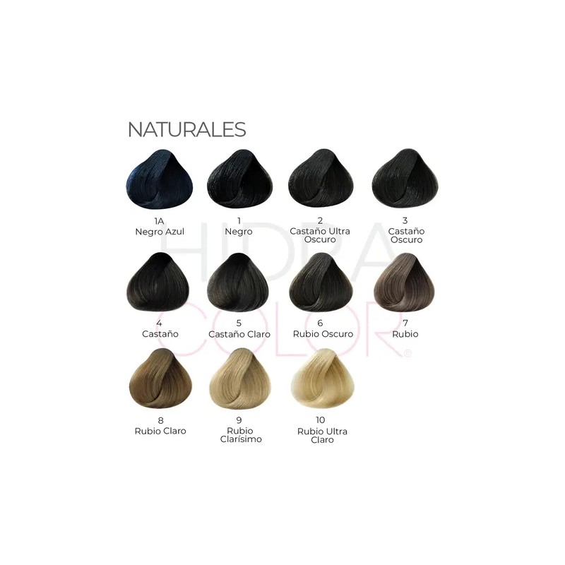 Tinte Para Cabello Hidracolor Naturales 90 Ml + Peróxido Tono