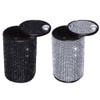 Crystal Aluminum Smokeless Car Ashtray with Fireproof Stainless Lid for