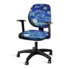 Talayituse Starry Night Print Office Computer Chair Covers, Split Stretchable