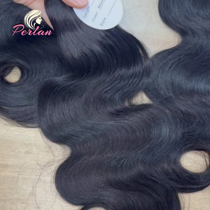 Natual RAW INDIAN HUMAN HAIR TEMPLE EXTENSIONSstyle: Body Wave, color: