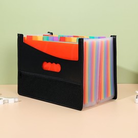 Organizador de archivos de acordeón Nvzi-b, 25 bolsillos, carpeta expandible de archivos, organizador de recibos de impuestos de facturas de papel... 