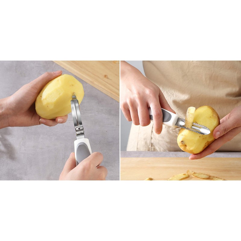 Stainless Steel Potato Masher & Peeler Set (6PCS Set -