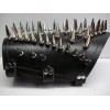 metaldevastation.com LEATHER SPIKED ARMBAND. BLACK METAL ....(MDLA0071) - LEFT