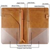 EcoVision Server Books for Waitress,Leather Waiter Book with Zipper Pocket,