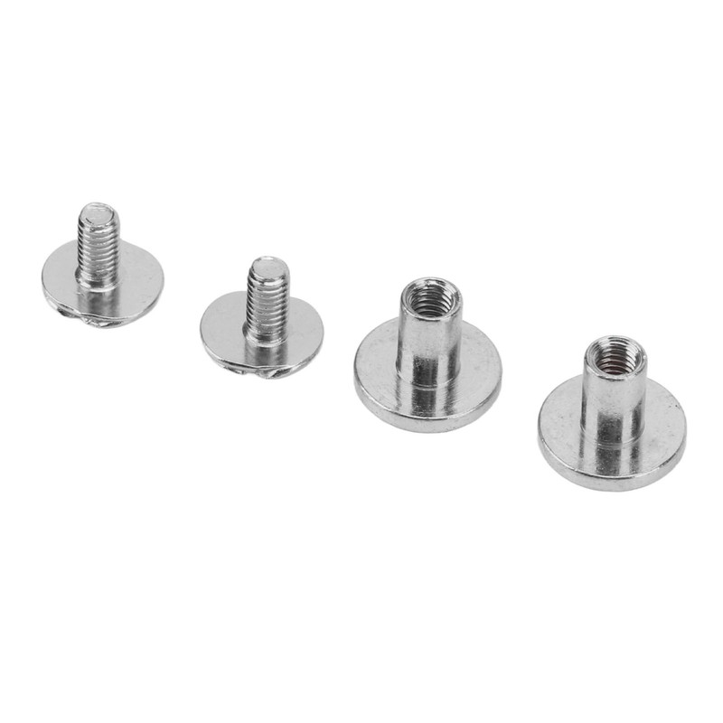 120 Sets Book Binding Screw 9x8mm Uniform Coating Color Lasting