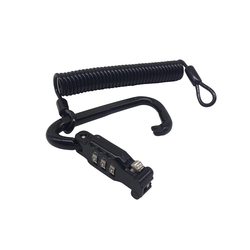 YJS Motorcycle Helmet Lock & Cable Heavy Duty Combination Lock