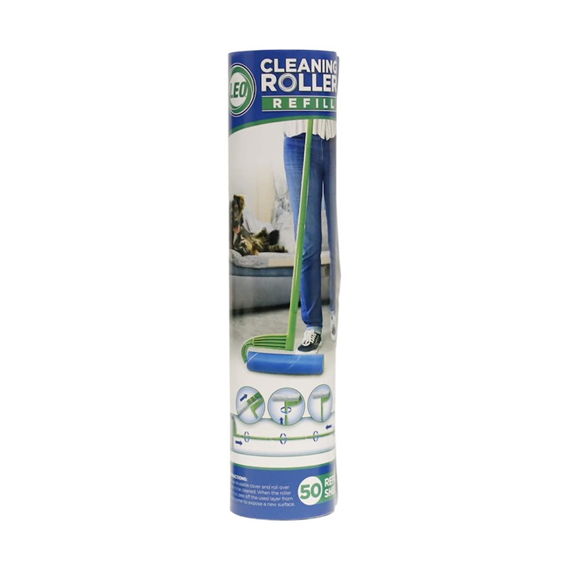 Leo Large 10-Inch Wide Lint Roller Refills 25 Sheets with