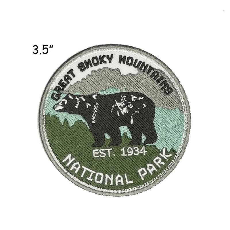 Great Smoky Mountains National Park, Tennessee Patch Iron-on Sew-on Embroidered