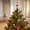 BRUBAKER Christmas Tree Topper Thick Santa - Shiny Christmas Tree