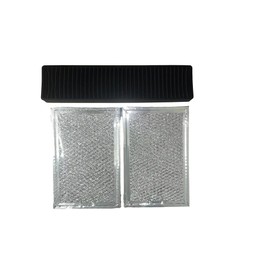 Microwave Grease&Charcoal Filter Set for LG LMVH1750SW/00,LMVH1750ST/00, LMVH1750SB/00,MVEM1825F, MVEL2033F