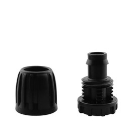 1/2 inch Irrigation Fittings End Plug DGZZI 6PCS Barbed Locked End Plug Connectors For 16mm Drip Tubing Connectors, End Caps Drip Line Nuts Connectors