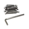 iexcell 25 Pcs M5 x 50mm Thread Pitch 0.8 mm