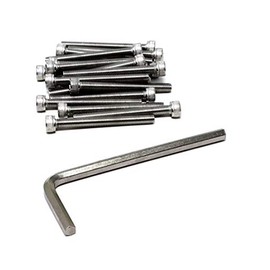 iexcell 25 Pcs M5 x 50mm Thread Pitch 0.8 mm Stainless Steel 304 Hex Socket Head Cap Screws Bolts Kit