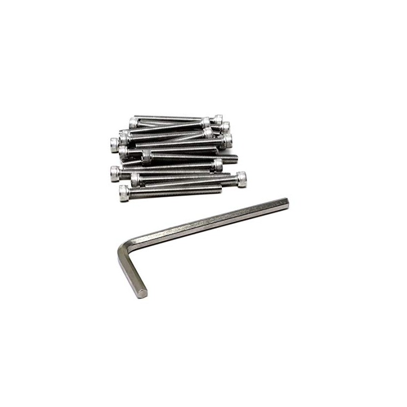 iexcell 25 Pcs M5 x 50mm Thread Pitch 0.8 mm