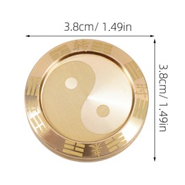 CIYODO Fidget Coin Slider Toy Brass Metal Decompression Slider for Anxiety Relief Portable Fidget Toy for Adults and Teens for Office Go Fun