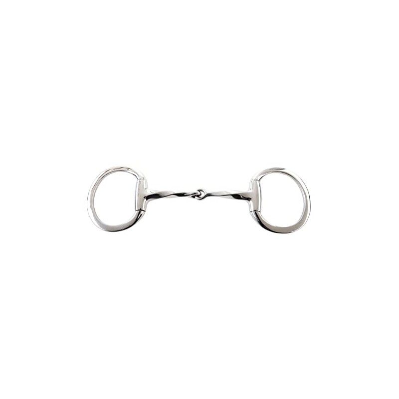 Korsteel Stainless Steel Slow Twist Eggbutt Snaffle Bit, 5"