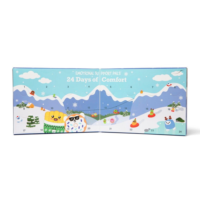 Emotional Support Advent Calendar by Relatable, Includes Mini Plush Toys