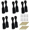Wine Rack Wall Mounted 5 Bottle Matte Black Metal Vino