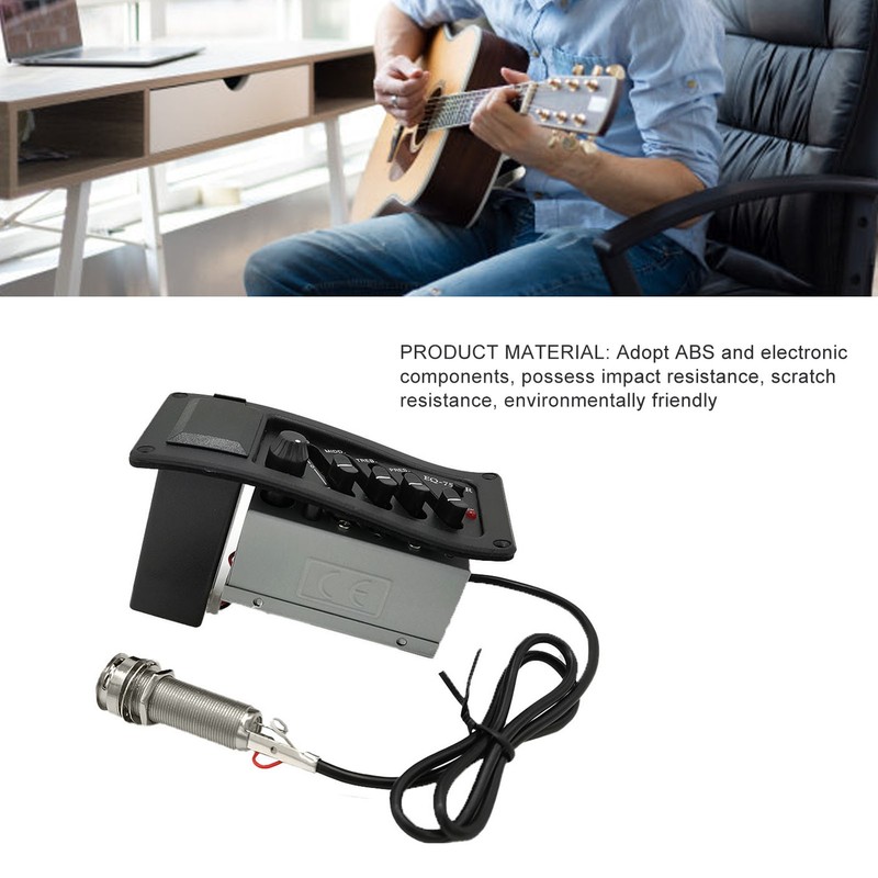 Guitar Box Pickup 4 Band Equalizer Classical Folk Acoustic Parts