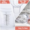 3pcs 2 Oz Measuring Cup, 1/4 Clear Acrylic Measuring Cup