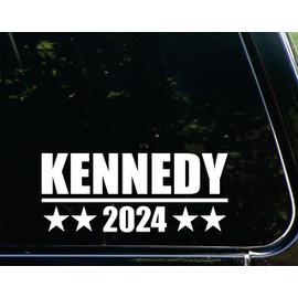 Kennedy 2024 - for Cars Funny Car Vinyl Bumper Sticker Window Decal | White | 8.75" inch