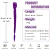 Kpop Purple Pigtail y2k Cosplay Hair Extensions with Laser Wire