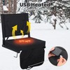 KROFEM Heated Stadium Seat with Cushion and Backrest, Black