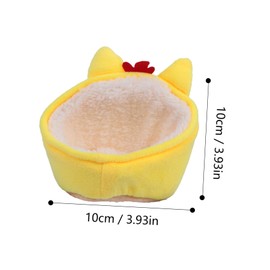 Housoutil Hamster House Bed Cute Chicken Shaped Warm Nest for Small Pets Comfortable and Accessory for Hamsters Guinea Pigs and Other Small Animals